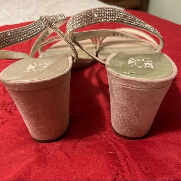 Naturalizer Women's Vanessa Dress Sandal Creme Brulee with Rhinestones - Picture 8 of 11